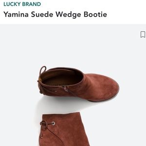 Lucky brand burnt red wedges